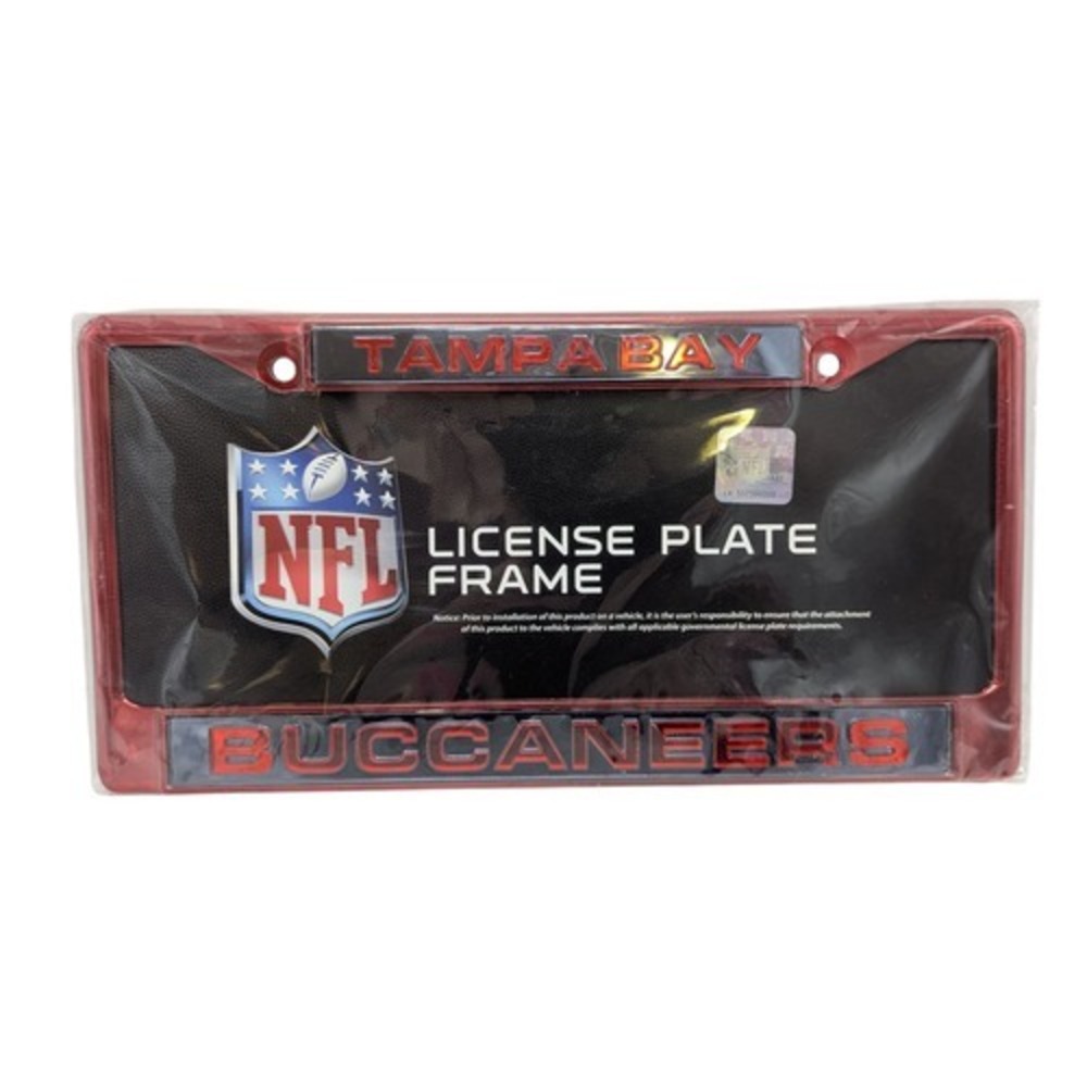 Rico Tampa Bay Buccaneers Red Metal License Plate Frame